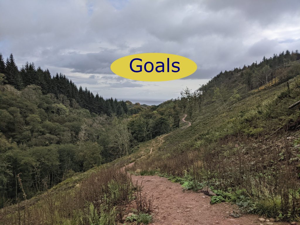 Winding road to goals